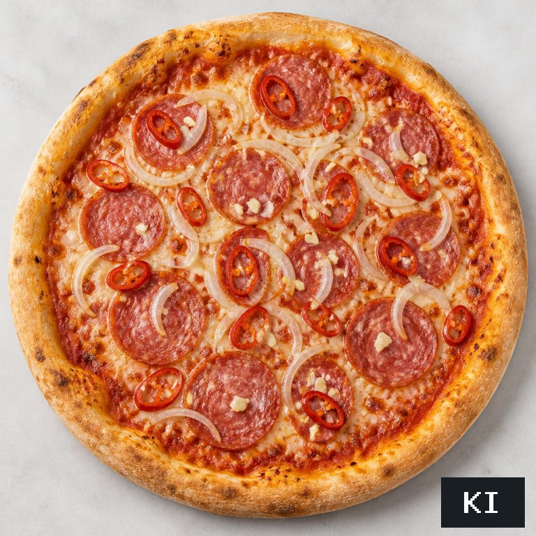 Pizza Diavolo (scharf)